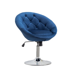 English Elm Noas Velvet Tufted Swivel Chair with Hydraulic Lift for Home Office or Bedroom T2574P164848