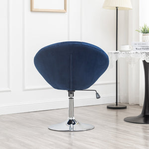 English Elm Noas Velvet Tufted Swivel Chair with Hydraulic Lift for Home Office or Bedroom T2574P164848