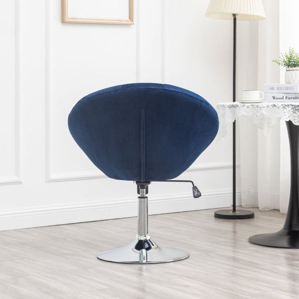 English Elm Noas Velvet Tufted Swivel Chair with Hydraulic Lift for Home Office or Bedroom T2574P164848