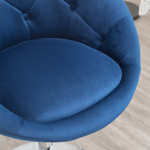 English Elm Noas Velvet Tufted Swivel Chair with Hydraulic Lift for Home Office or Bedroom T2574P164848