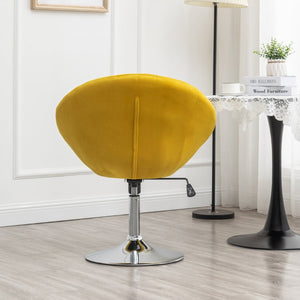 English Elm Noas Velvet Tufted Swivel Chair with Hydraulic Base for Modern Living Spaces T2574P164851