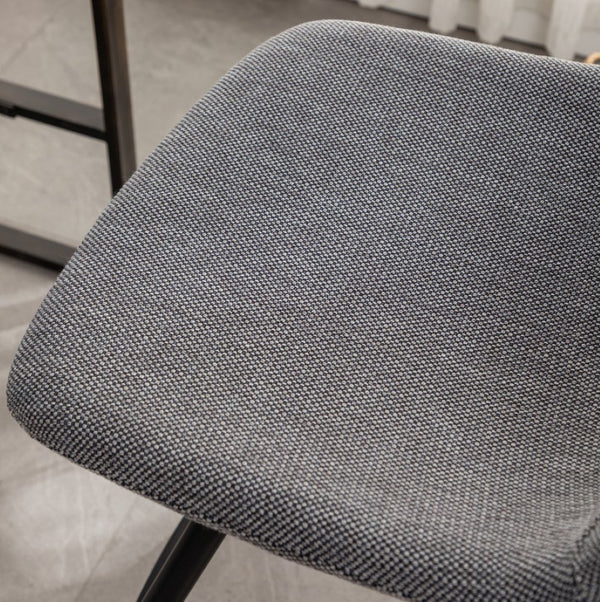 English Elm Porth Upholstered Counter Stools Set of 2 Foam Padded Polyester Seats for Kitchen Islands Gray T2574P165088
