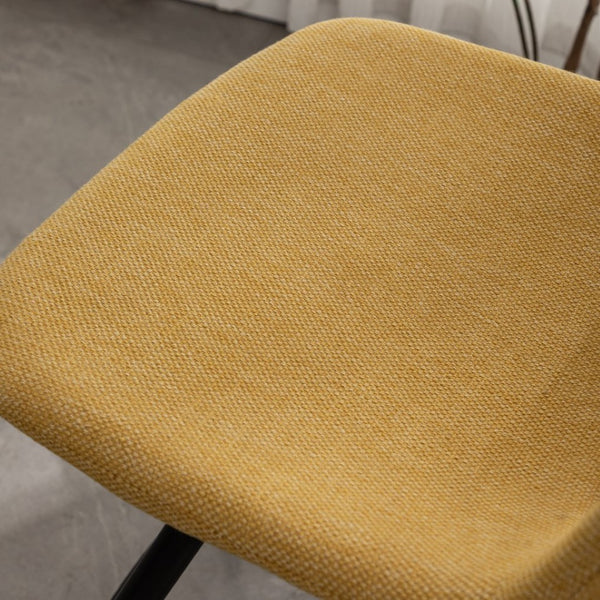 English Elm Porth Upholstered Counter Stools Set of 2 Foam Padded Polyester Seats for Kitchen Islands Yellow T2574P165090