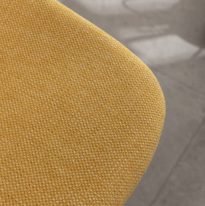English Elm Porth Upholstered Counter Stools Set of 2 Foam Padded Polyester Seats for Kitchen Islands Yellow T2574P165090