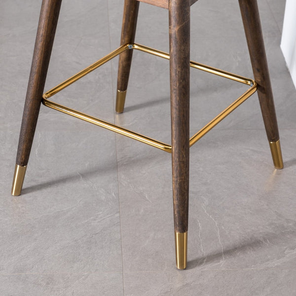 English Elm Leland Wingback Velvet Counter Stools Set of 2 Mid-Century Kitchen Island Seating T2574P165106