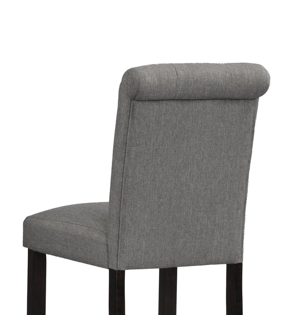 English Elm Leviton Button-tufted Counter Barstools Set of 2 Rubberwood Club Style Seating T2574P165118