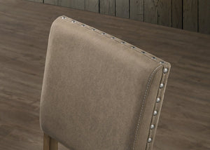 English Elm Birmingham Script Back Counter Stools Rustic Rubberwood Frame Nailhead Trim Set of 2 T2574P165120