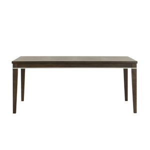 English Elm Aberll Rectangular Dining Table Seats Six Rubberwood Legs Birch Veneer Modern Gray T2574P165174