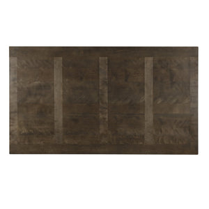 English Elm Aberll Rectangular Dining Table Seats Six Rubberwood Legs Birch Veneer Modern Gray T2574P165174