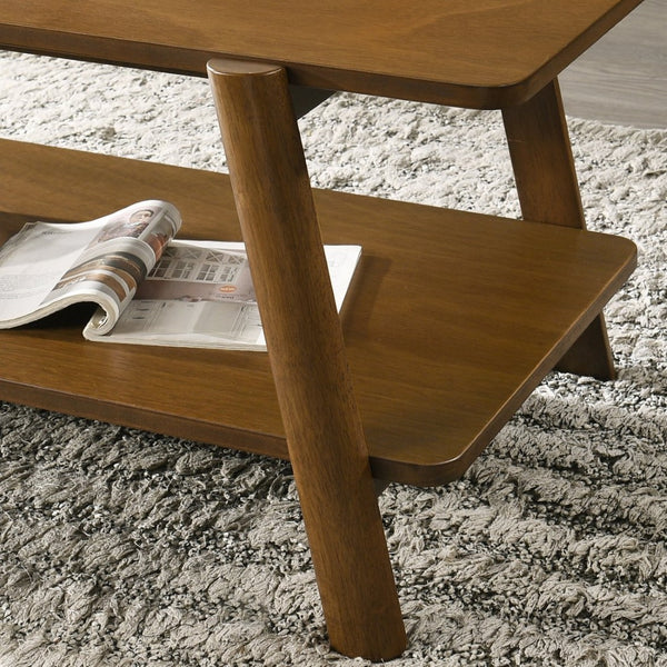 English Elm Metz Mid-century End Table with Open Shelf Walnut Veneer Top and Cylinder Legs T2574P184953