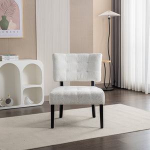 English Elm Movile Boucle Button Tufted Oversized Accent Chair Hardwood Frame Lounge Seating T2574P185198