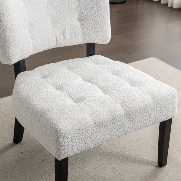 English Elm Movile Boucle Button Tufted Oversized Accent Chair Hardwood Frame Lounge Seating T2574P185198
