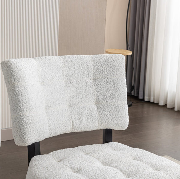 English Elm Movile Boucle Button Tufted Oversized Accent Chair Hardwood Frame Lounge Seating T2574P185198