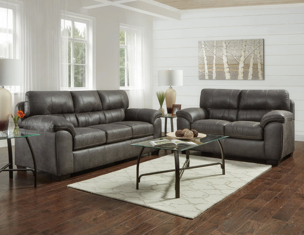 English Elm Tirana 2 Piece Living Room Sofa Set Tufted Polyester Upholstery Pillow Top Arms T2574P195187
