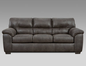 English Elm Tirana Four Piece Faux Leather Living Room Set with Plush Pillow Top Arms T2574P195191