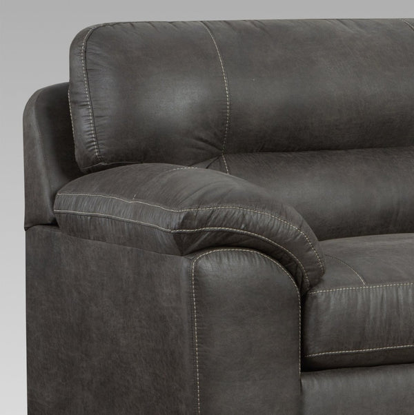 English Elm Tirana Four Piece Faux Leather Living Room Set with Plush Pillow Top Arms T2574P195191
