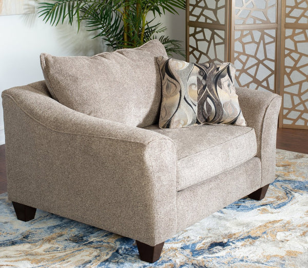 English Elm Camero Textured Fabric Accent Chair and Ottoman Set with Welted Trim for Living Rooms T2574P195448