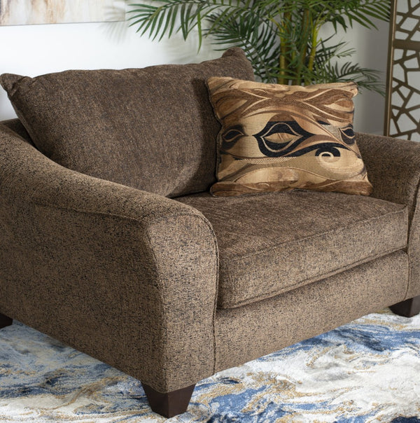 English Elm Camero Pillowback Accent Chair Textured Fabric Upholstery with Welted Trim for Living Rooms T2574P195451