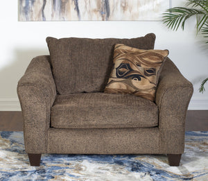 English Elm Camero Pillowback Accent Chair Textured Fabric Upholstery with Welted Trim for Living Rooms T2574P195451