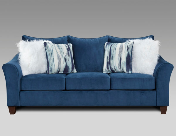 English Elm Camero Pillow Back Fabric Sofa Set Three Piece Living Room with Foam Cushions T2574P195790