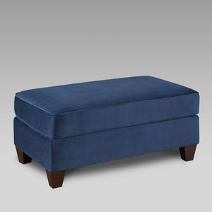 English Elm Camero Navy Fabric 4 Piece Living Room Set with Hardwood Frame and Welted Trim T2574P195794