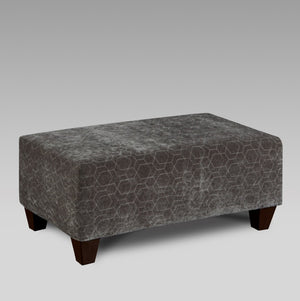 English Elm Camero Microfiber Cocktail Ottoman with Quilted Mission Style and Hardwood Frame T2574P196582