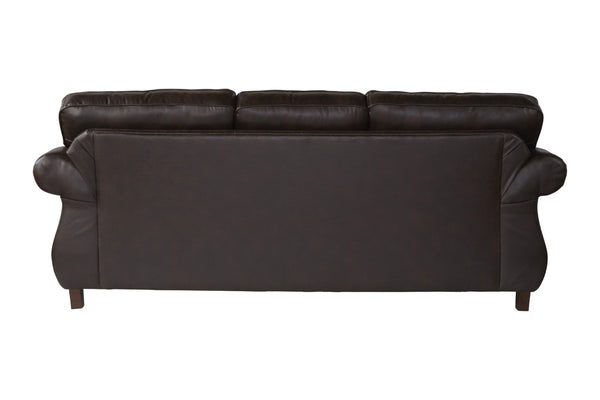 English Elm Leinster Faux Leather Sofa and Loveseat with Nailhead Trim for Elegant Living T2574P196943