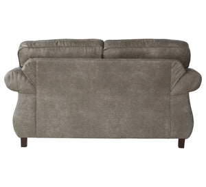 English Elm Leinster Rolled Arm Faux Leather Sofa Set with Nailhead Trim and Hardwood Frame T2574P196955