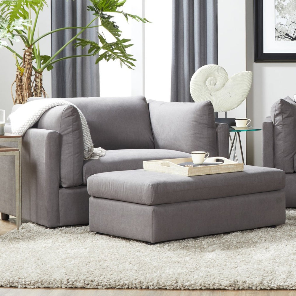 English Elm Enda Oversized Cuddler Accent Chair Deep Foam Seat Pillow Back Contemporary Living Room Carbon Gray T2574P196959
