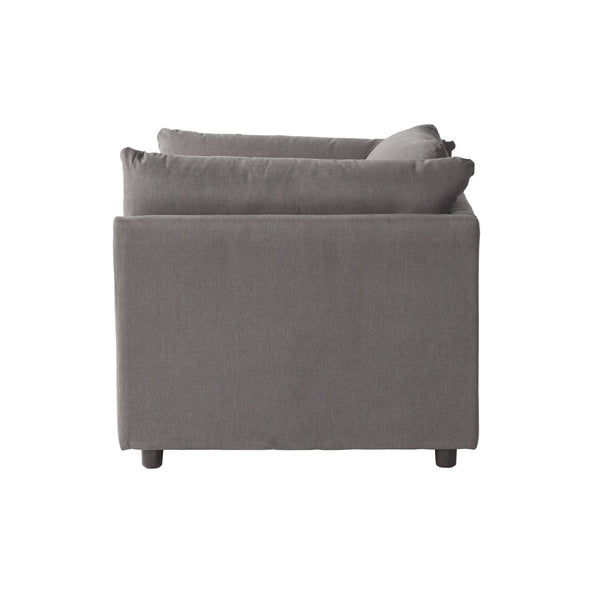 English Elm Enda Oversized Cuddler Accent Chair Deep Foam Seat Pillow Back Contemporary Living Room Carbon Gray T2574P196959