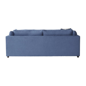 English Elm Enda Pillow Back Upholstered Sofa Set with Cuddler Chair for Modern Living Rooms Navy Blue T2574P198409