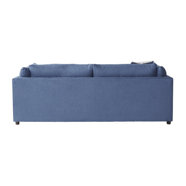 English Elm Enda Pillow Back Upholstered Sofa Set with Cuddler Chair for Modern Living Rooms Navy Blue T2574P198409