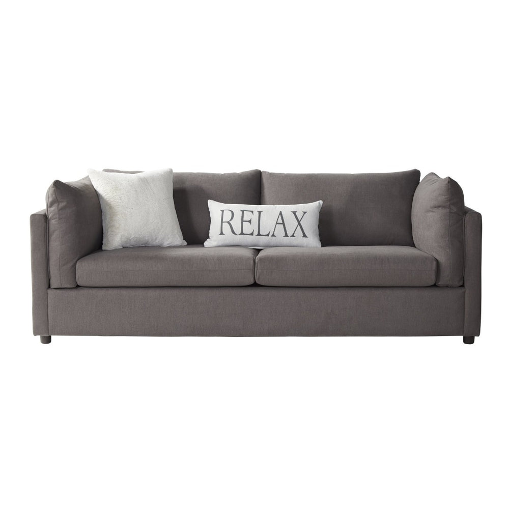 English Elm Enda Deep Seat Pillow Back Fabric Sofa for Casual Contemporary Living Rooms T2574P198759