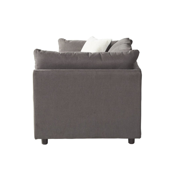 English Elm Enda Deep Seat Pillow Back Fabric Sofa for Casual Contemporary Living Rooms T2574P198759