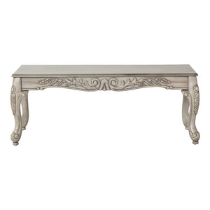 English Elm San Marino Hand-carved Sofa Loveseat and Tables Set Two-tone Faux Leather Living Room T2574P198801