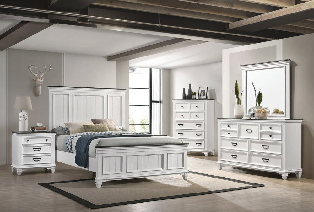 English Elm Clelane Shiplap Queen Bedroom Set Five Piece Modern Farmhouse Weathered Wood Collection T2574P204504
