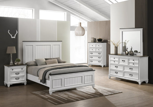 English Elm Clelane Shiplap Queen Bedroom Set Five Piece Modern Farmhouse Weathered Wood Collection T2574P204504