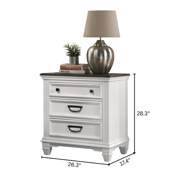 English Elm Clelane Modern Farmhouse King Bedroom Set Shiplap Panels Weathered White Wood T2574P204505