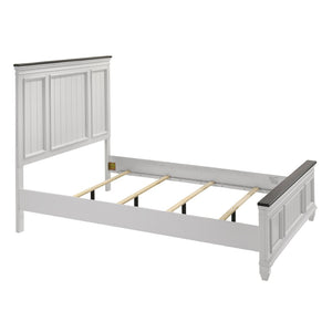 English Elm Clelane Queen Bedroom Set Modern Farmhouse Shiplap Wood Frame with Two Nightstands T2574P204506