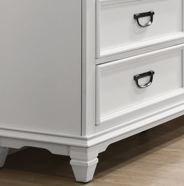 English Elm Clelane Queen Bedroom Set Modern Farmhouse Shiplap Wood Frame with Two Nightstands T2574P204506