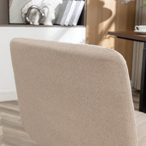 English Elm Masar Breathable Fabric Task Chair with Foam Cushion and Pneumatic Swivel Base Beige T2574P206309