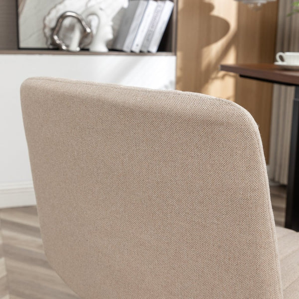English Elm Masar Breathable Fabric Task Chair with Foam Cushion and Pneumatic Swivel Base Beige T2574P206309