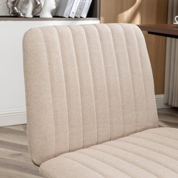 English Elm Masar Breathable Fabric Task Chair with Foam Cushion and Pneumatic Swivel Base Beige T2574P206309