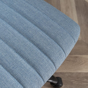 English Elm Masar Breathable Fabric Task Chair with Foam Cushion and Pneumatic Swivel Base Blue T2574P206310