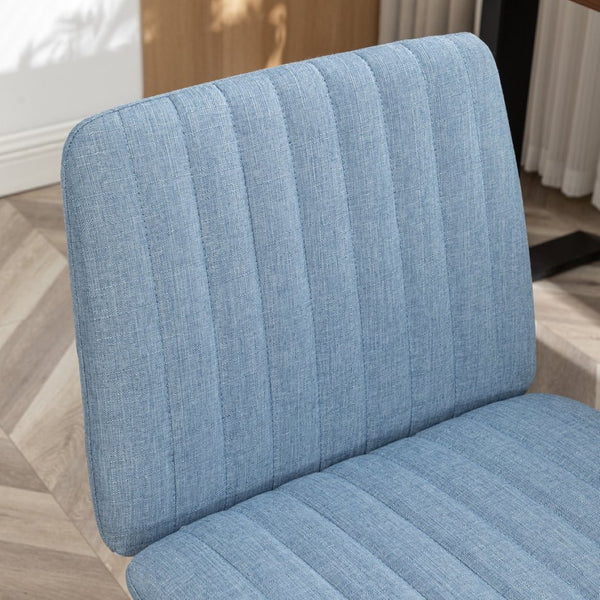 English Elm Masar Breathable Fabric Task Chair with Foam Cushion and Pneumatic Swivel Base Blue T2574P206310