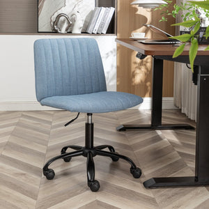 English Elm Masar Breathable Fabric Task Chair with Foam Cushion and Pneumatic Swivel Base Blue T2574P206310