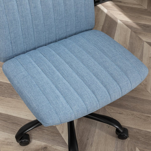 English Elm Masar Breathable Fabric Task Chair with Foam Cushion and Pneumatic Swivel Base Blue T2574P206310