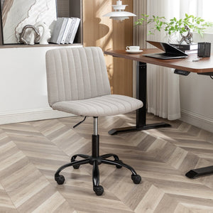 English Elm Masar Breathable Fabric Task Chair with Foam Cushion and Pneumatic Swivel Base Gray T2574P206311