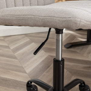 English Elm Masar Breathable Fabric Task Chair with Foam Cushion and Pneumatic Swivel Base Gray T2574P206311