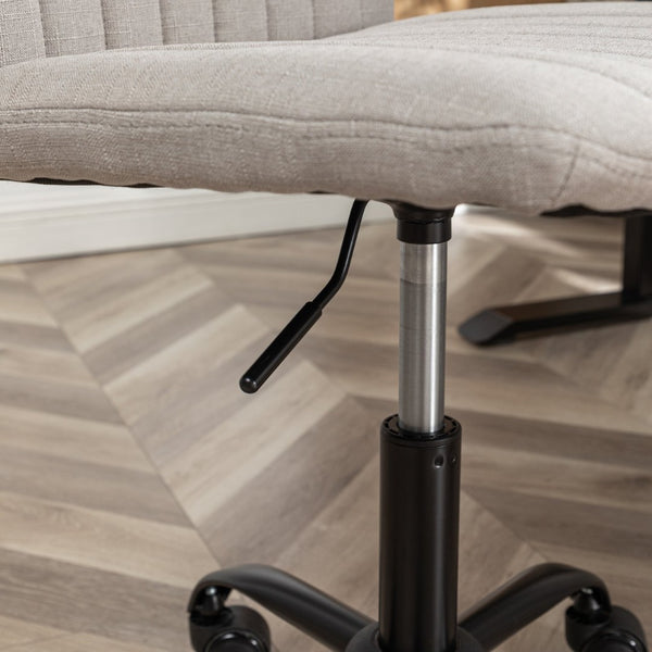 English Elm Masar Breathable Fabric Task Chair with Foam Cushion and Pneumatic Swivel Base Gray T2574P206311